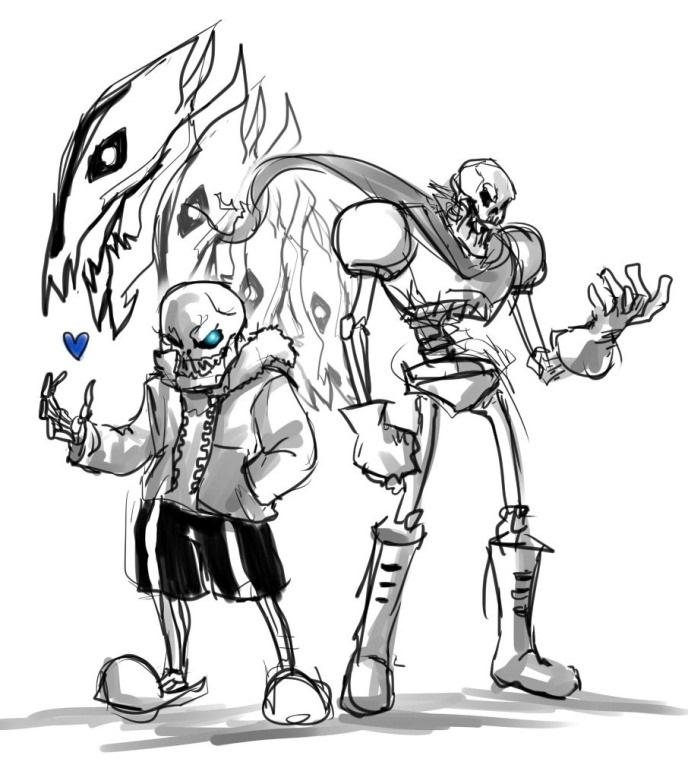 Undertale для срисовки картинки