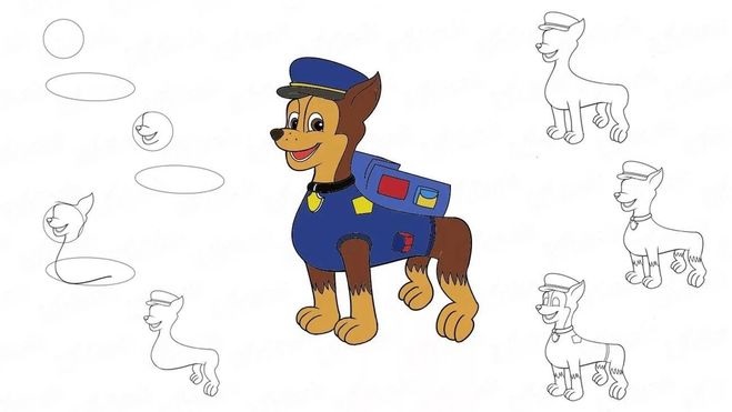 Картинки для срисовки щенячий патруль (21)