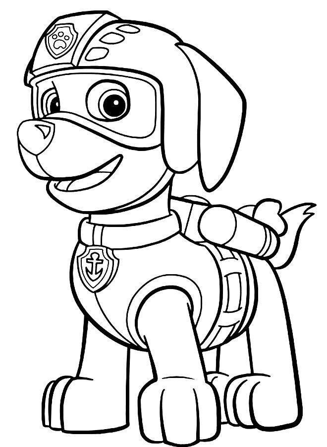 Картинки для срисовки щенячий патруль (7)