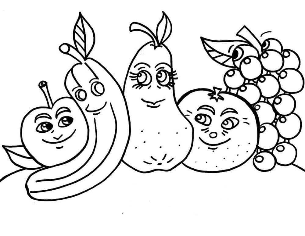 Картинки раскраски витаминов для детей (1)