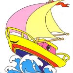Детские рисунки корабли в море (6)