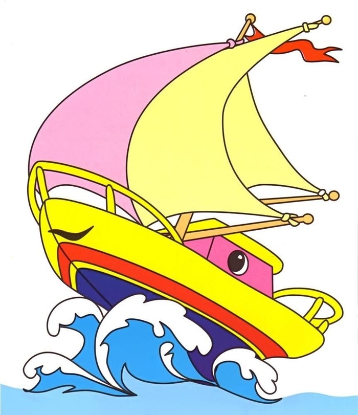 Детские рисунки корабли в море (6)