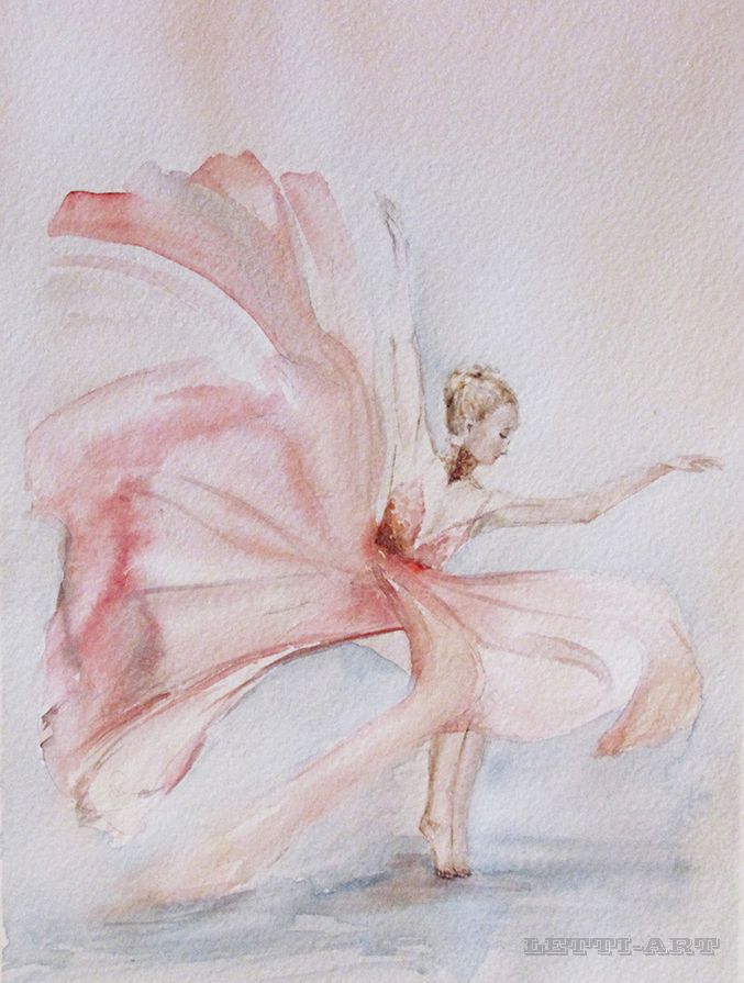 Картинки балерины для срисовки (25)
