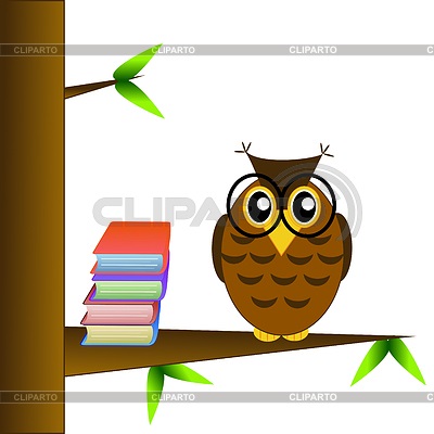 Картинки сова с книгой в очках (4)