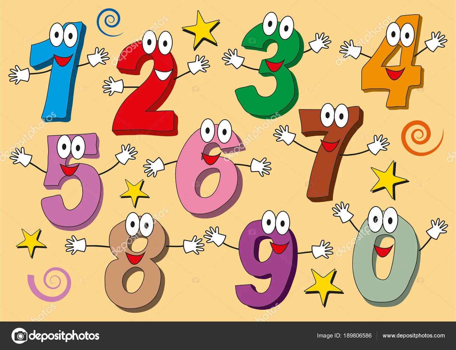 Прикольные рисунки цифр для детей 14