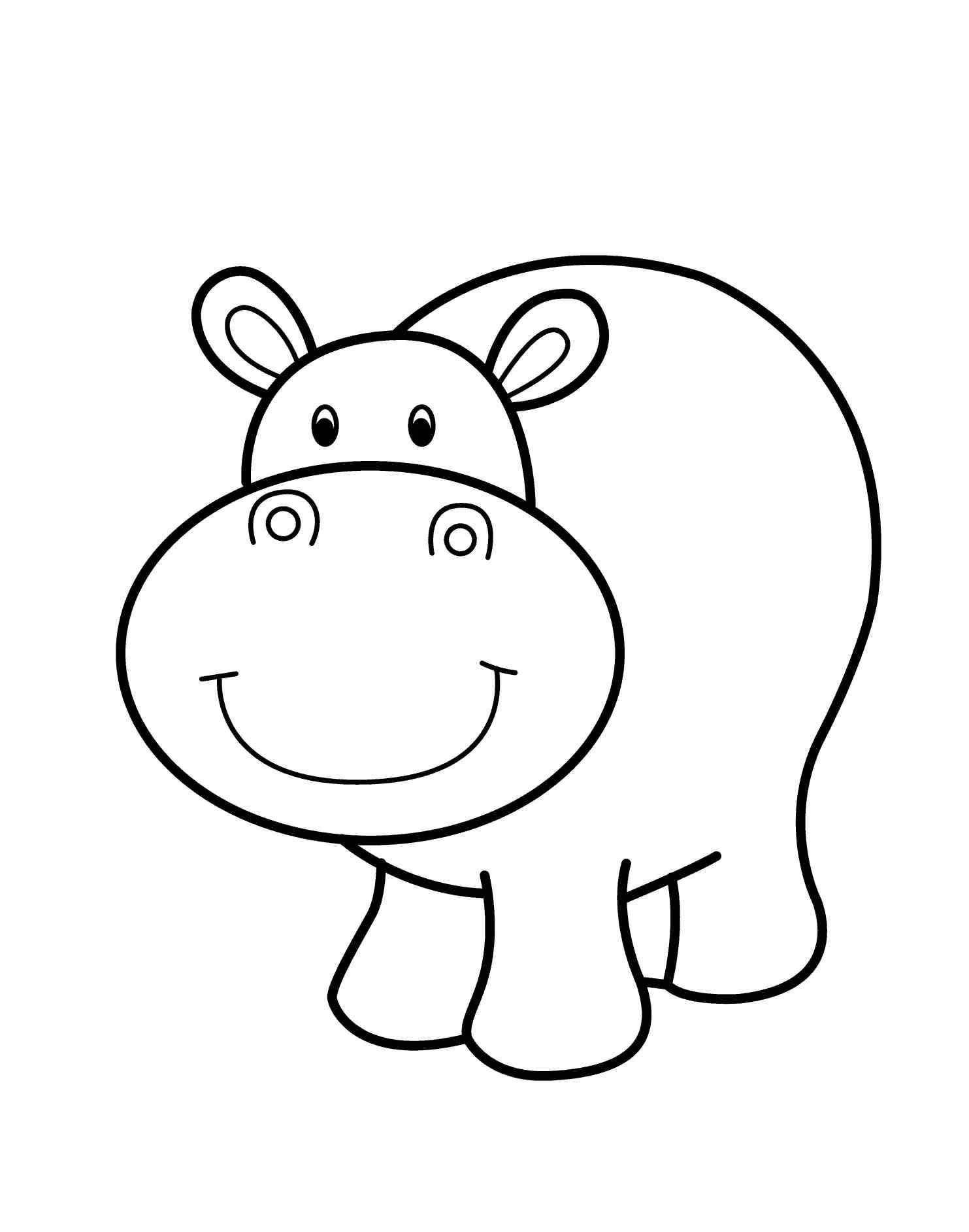 Простые рисунки зверей для детей 08