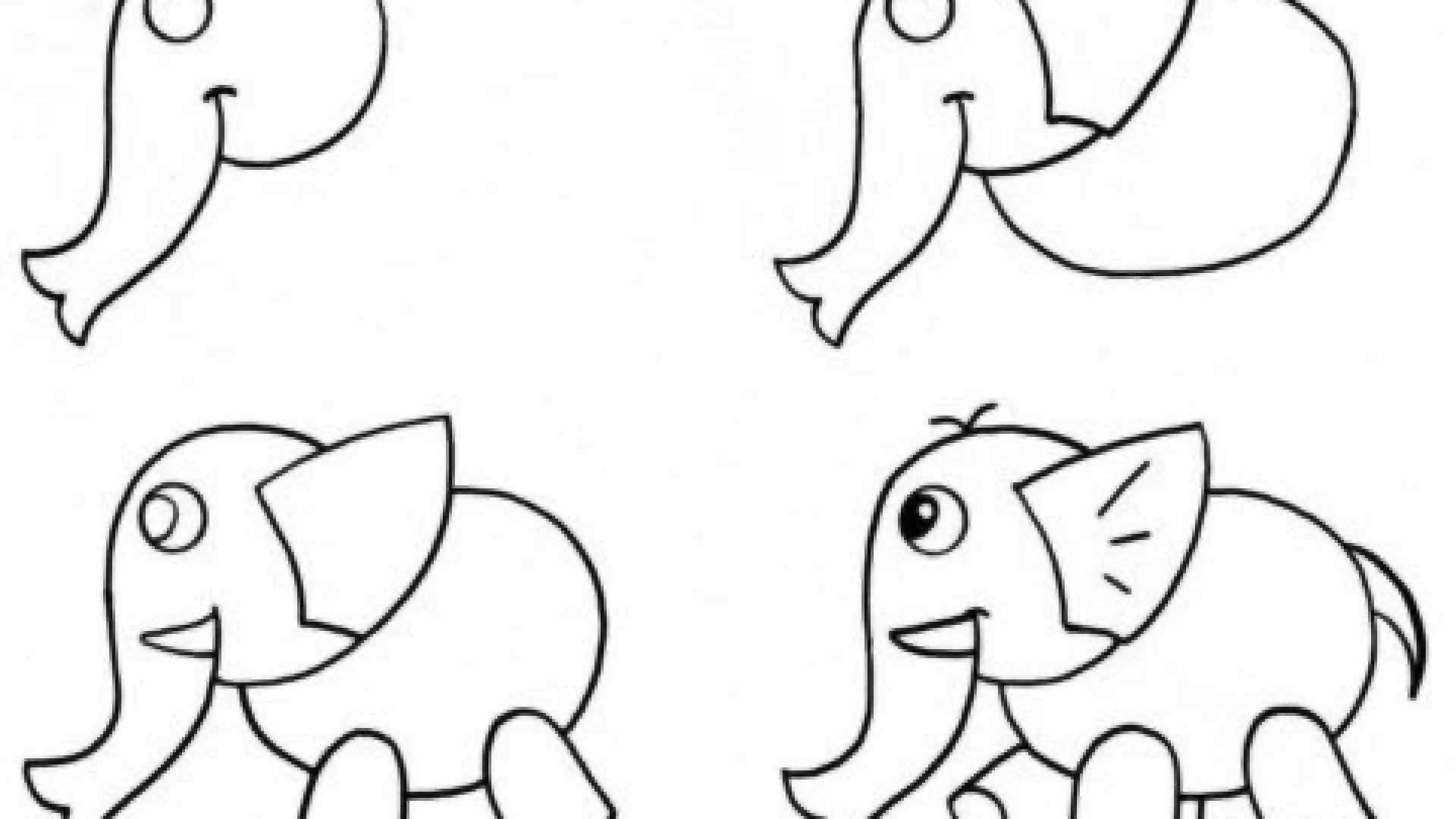 Простые рисунки зверей для детей 09