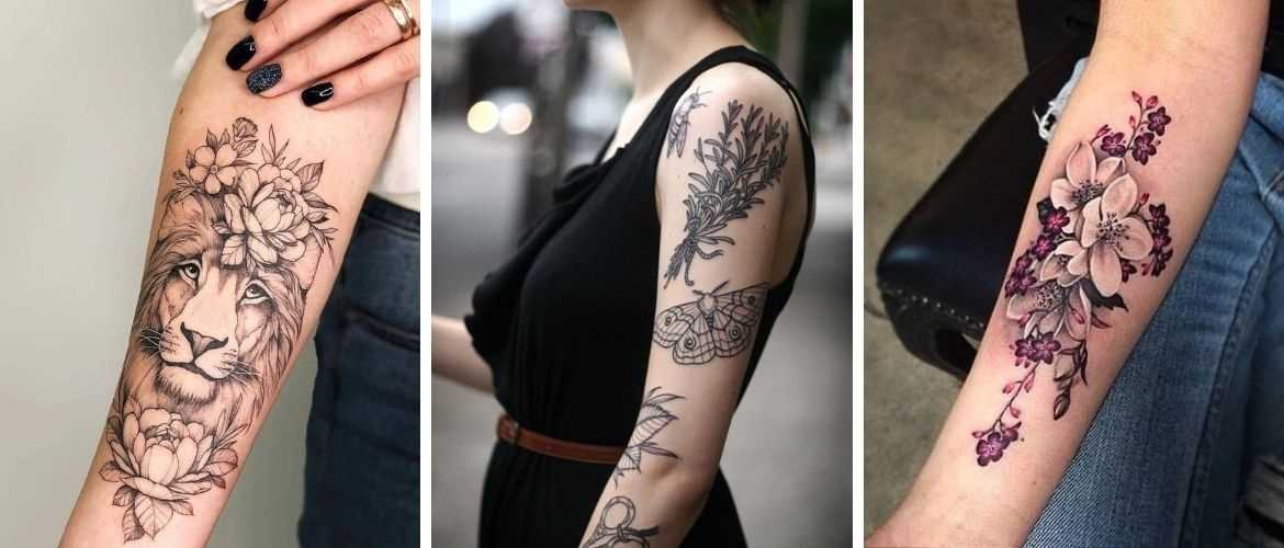 Женские татуировки на руке 19