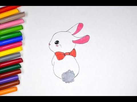 Милые рисунки кролика для скетчбука 10