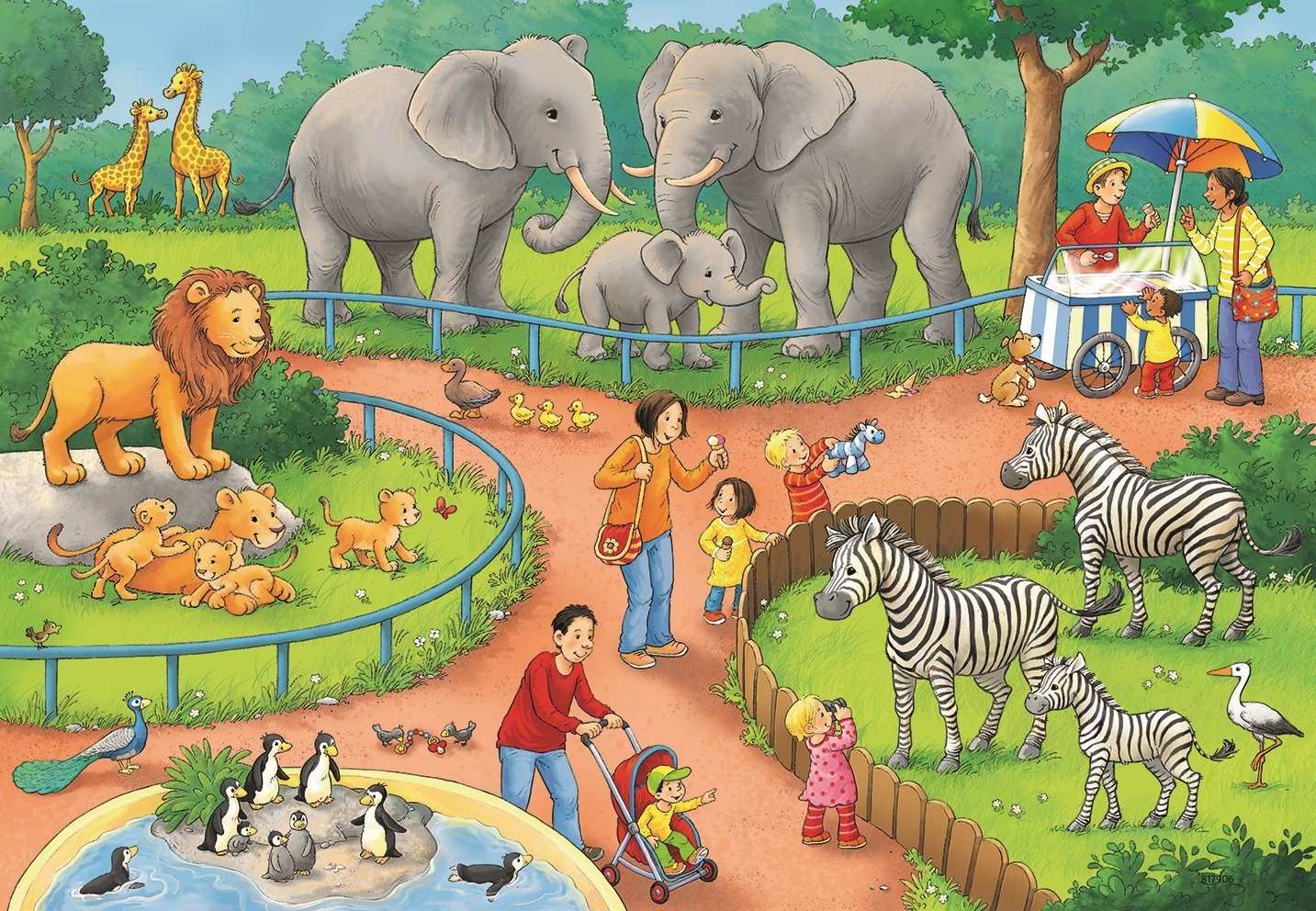 Картинки для детей с животными в зоопарке 001