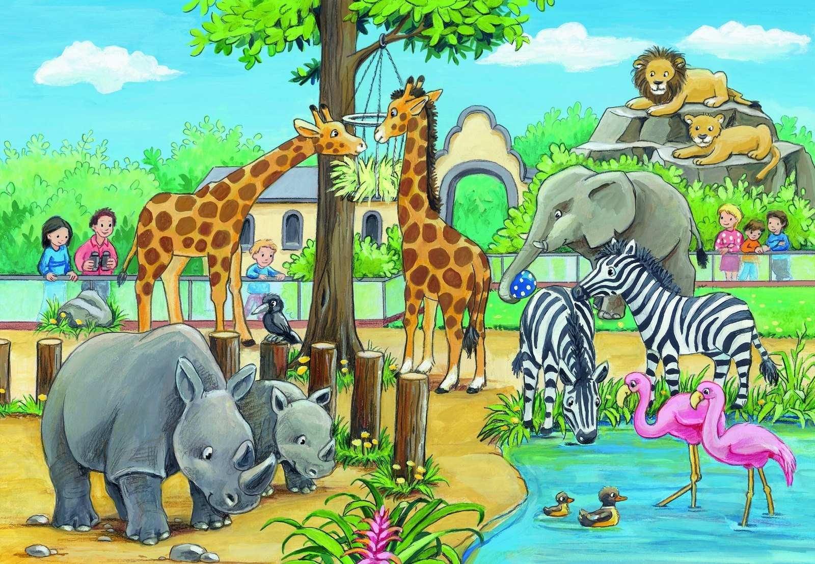 Картинки для детей с животными в зоопарке 008