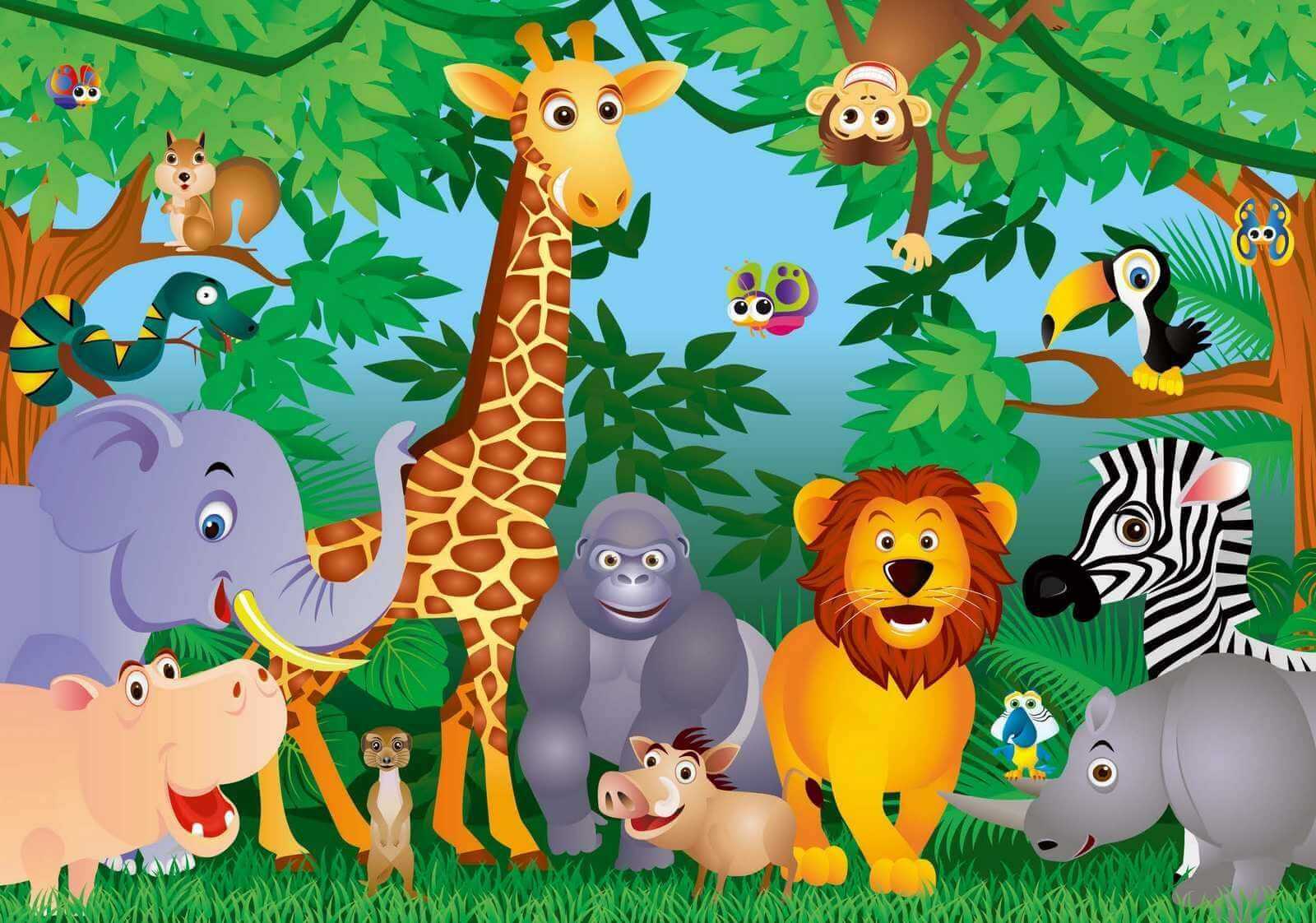 Картинки для детей с животными в зоопарке 013