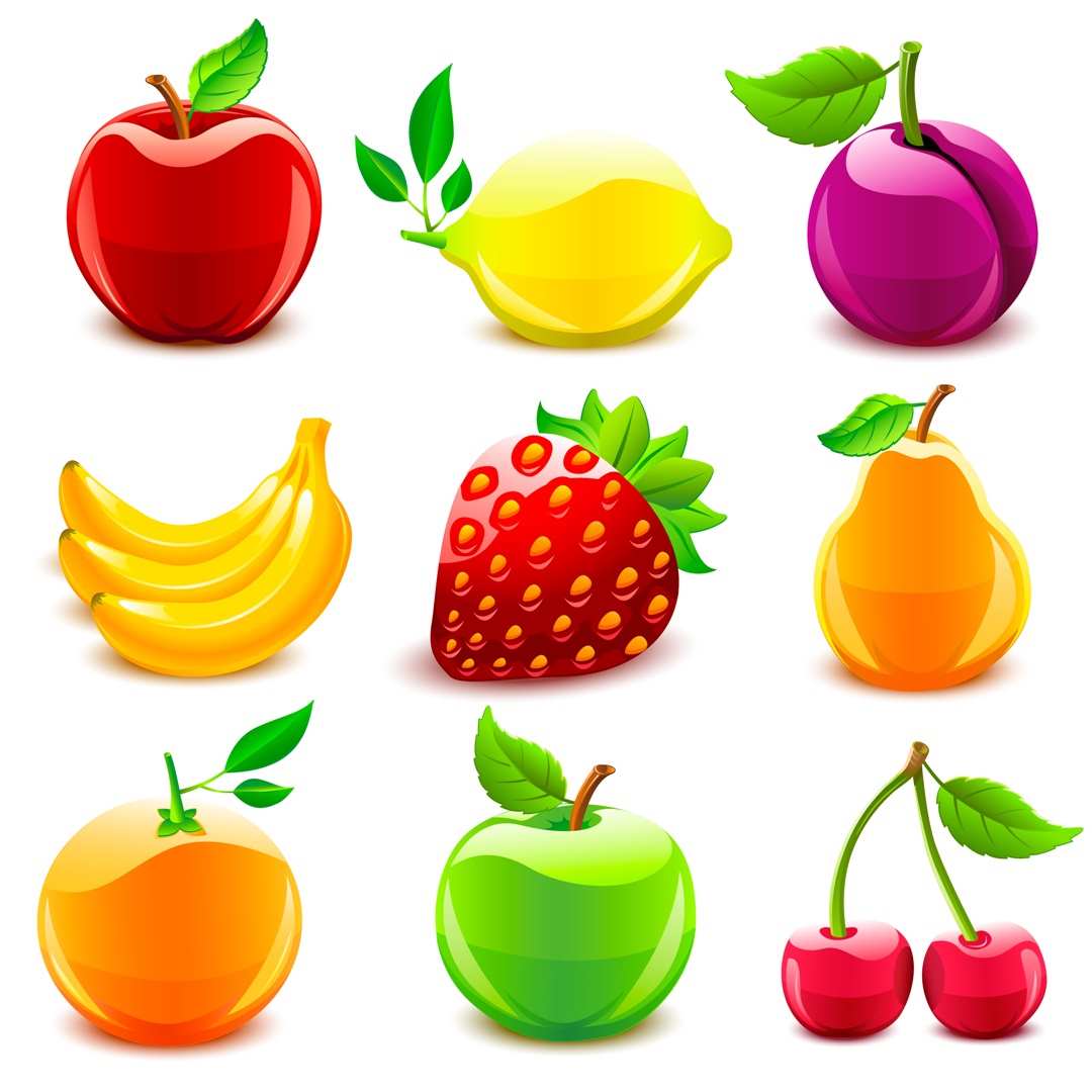Картинки для детей с фруктами и овощами 001