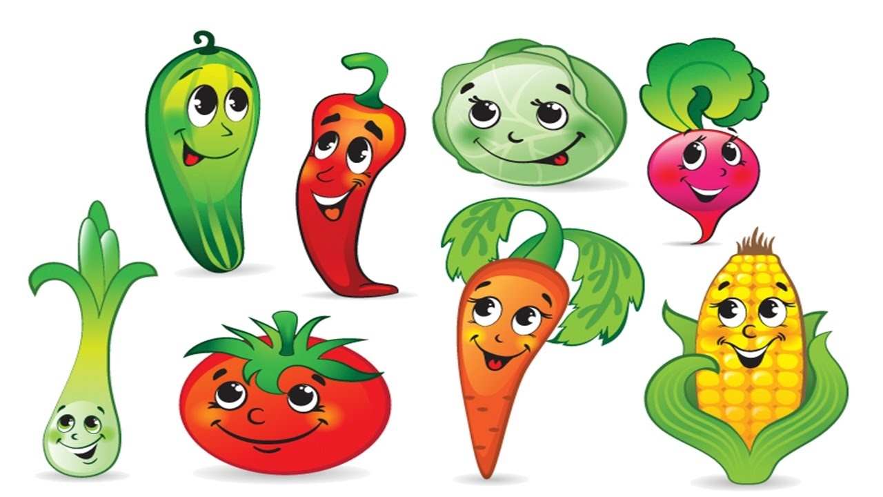 Картинки для детей с фруктами и овощами 002