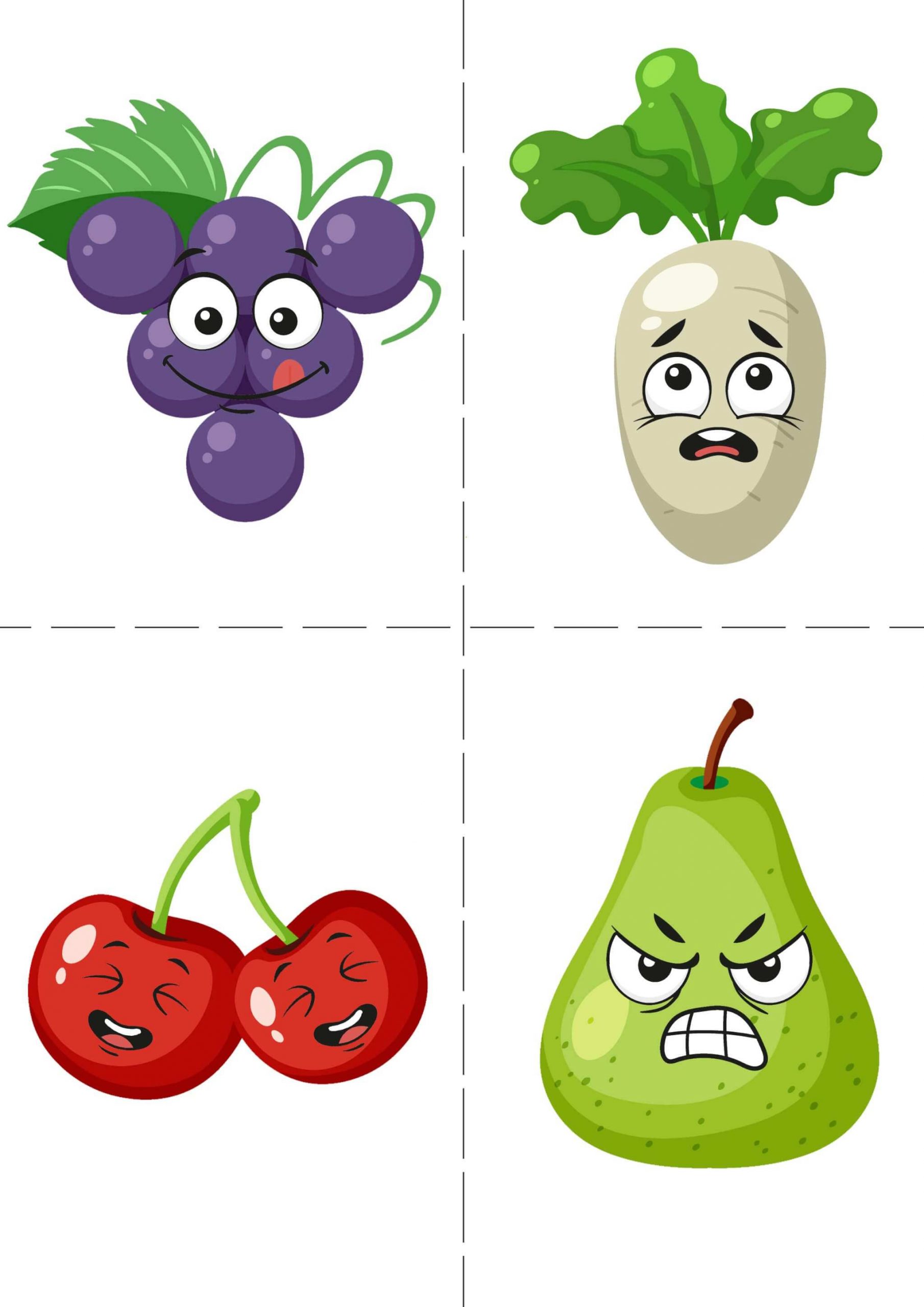 Картинки для детей с фруктами и овощами 004