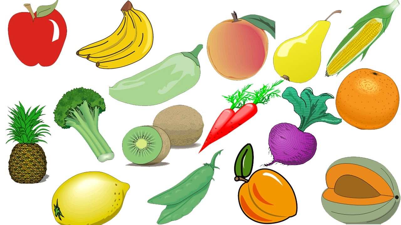 Картинки для детей с фруктами и овощами 011