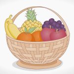 Яркие рисунки для детей с фруктами и овощами 010