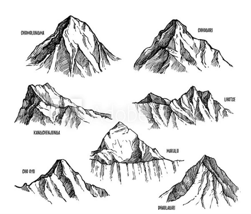 Рисунки горы эверест