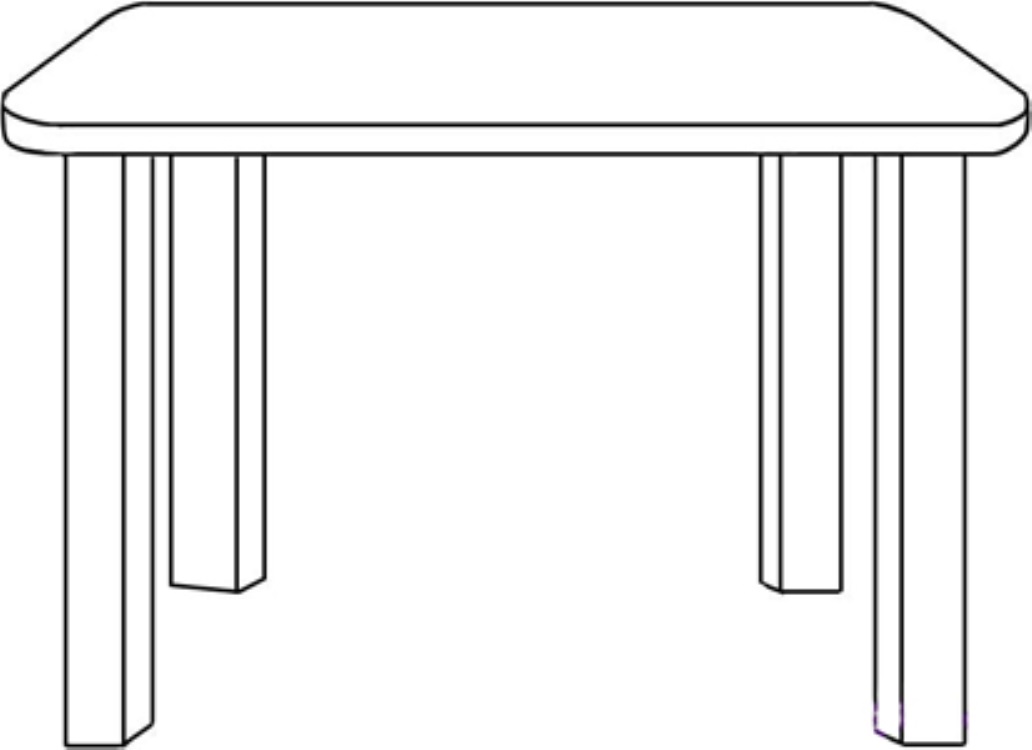 Как нарисовать столик