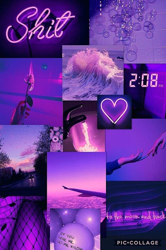 Крутые фиолетовые обои на телефон в стиле минимализма 011