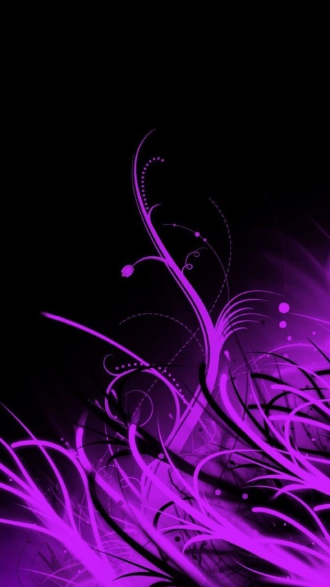 Крутые фиолетовые обои на телефон в стиле минимализма 017