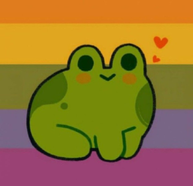 Симпатичная лягушка на аватарке 014