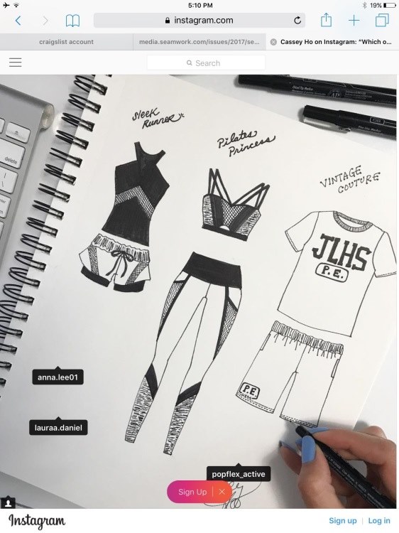 Скетчи спортивной одежды для дизайнеров одежды 012