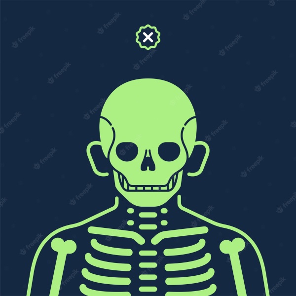 Смертоносный скелет на аватарке 009