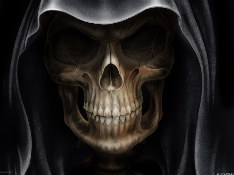 Смертоносный скелет на аватарке 015