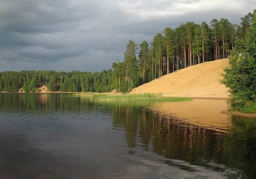 Большое Симагинское озеро Ленинградская область