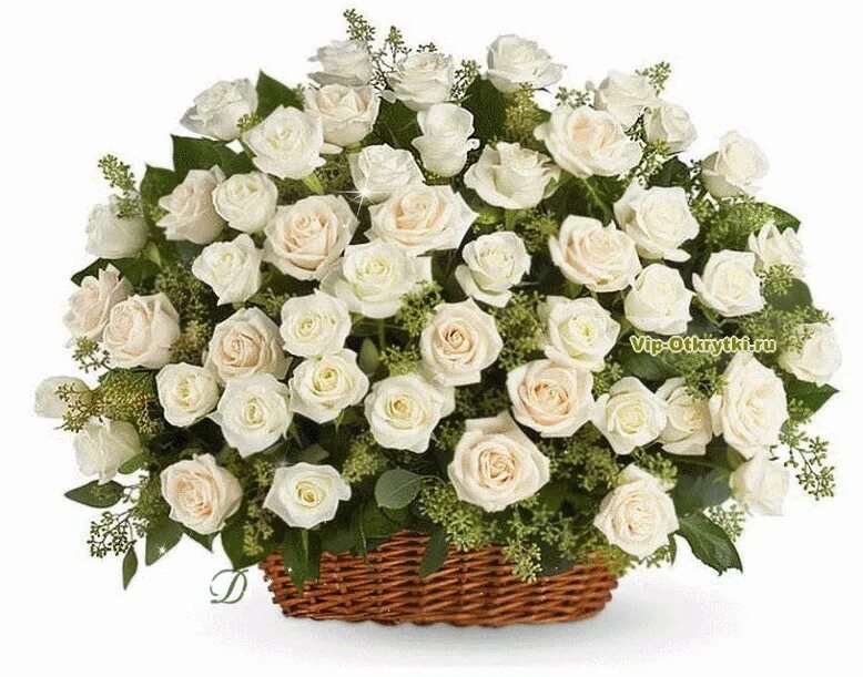 Белые розы открытки красивые с днем рождения 19