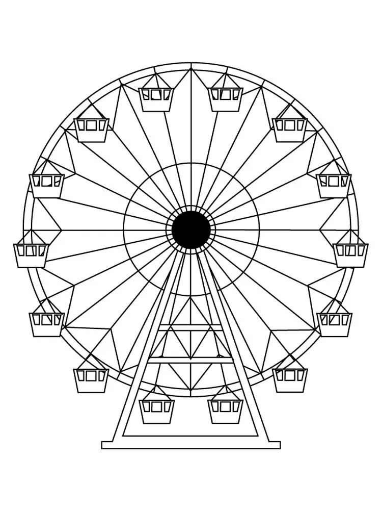 Зарисовки колесо обозрения 10