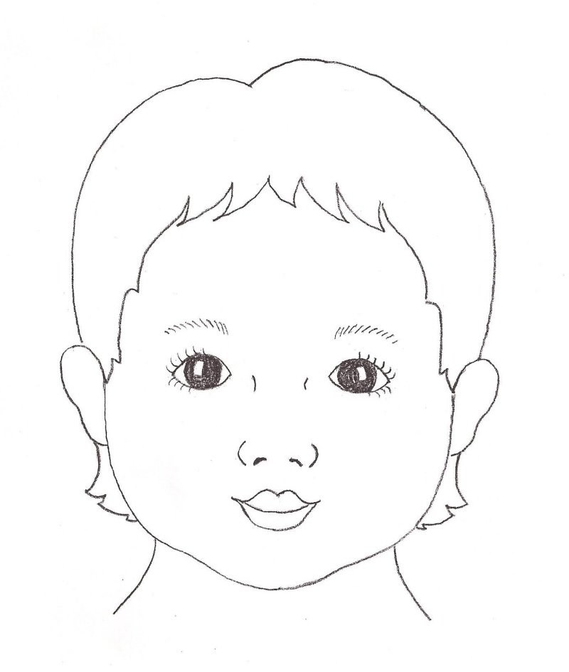Картинка для детей лицо человека 10