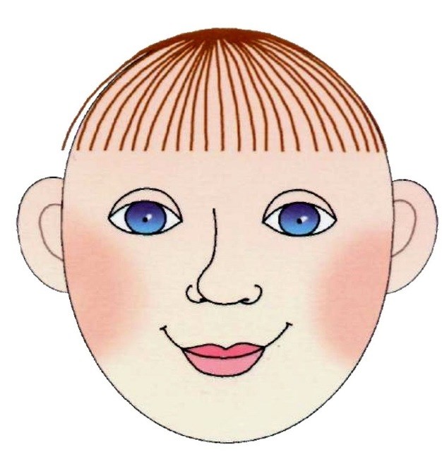 Картинка для детей лицо человека 12