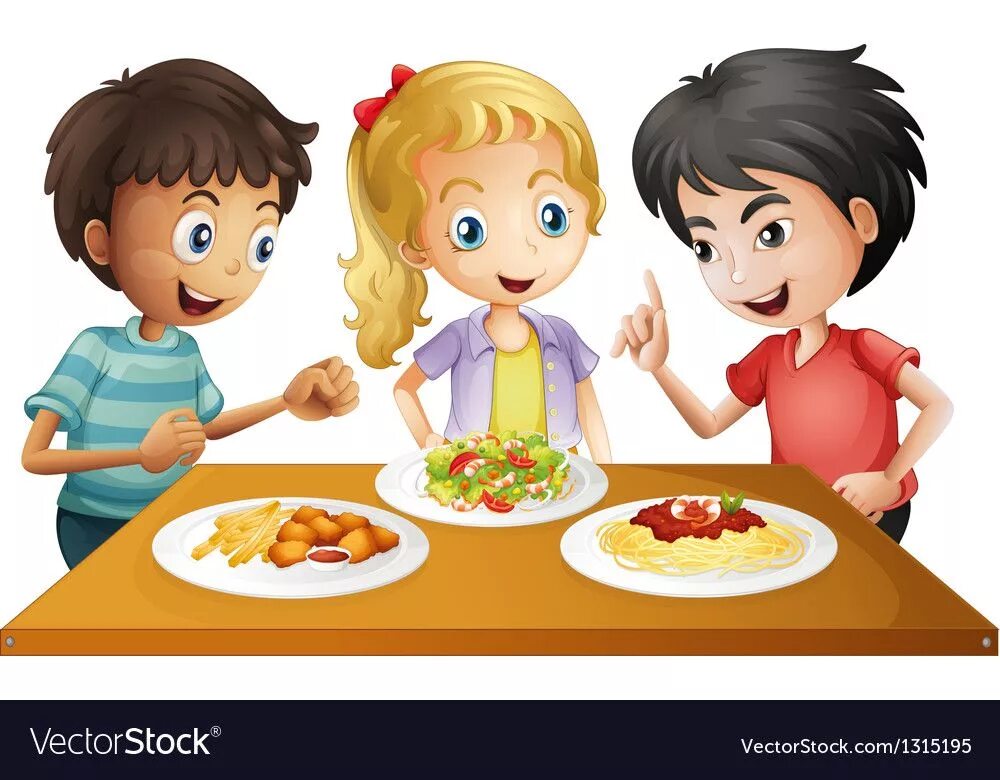 Картинки дети завтракают для детей 19