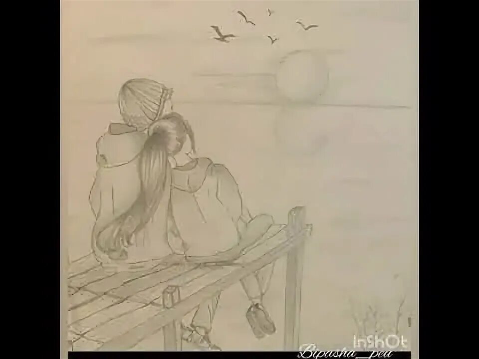 Рисунки карандашом девушки и парня 14