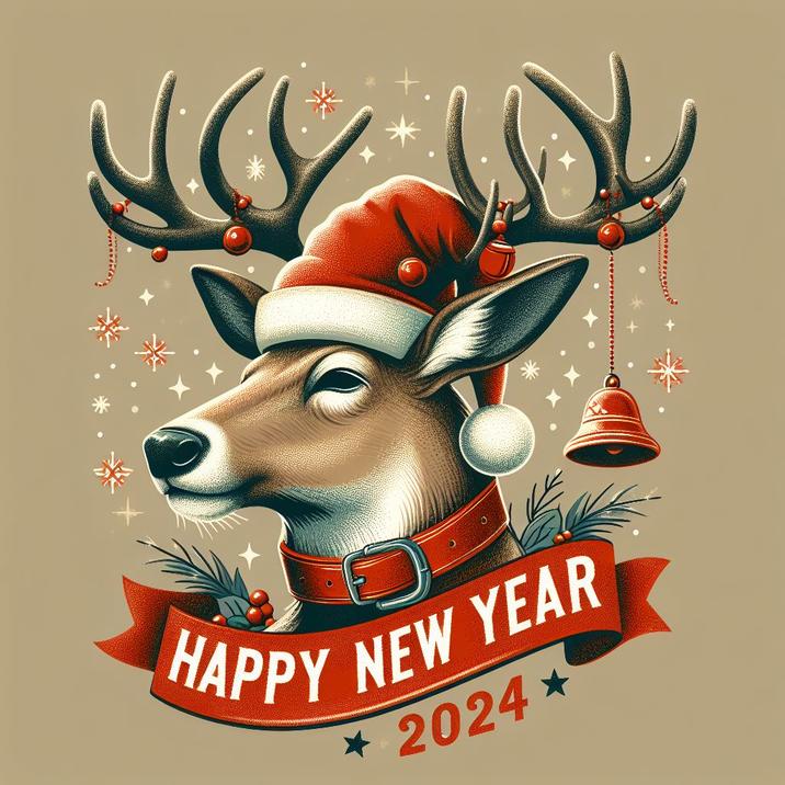 С новым годом 2024   красивые картинки с животными 19